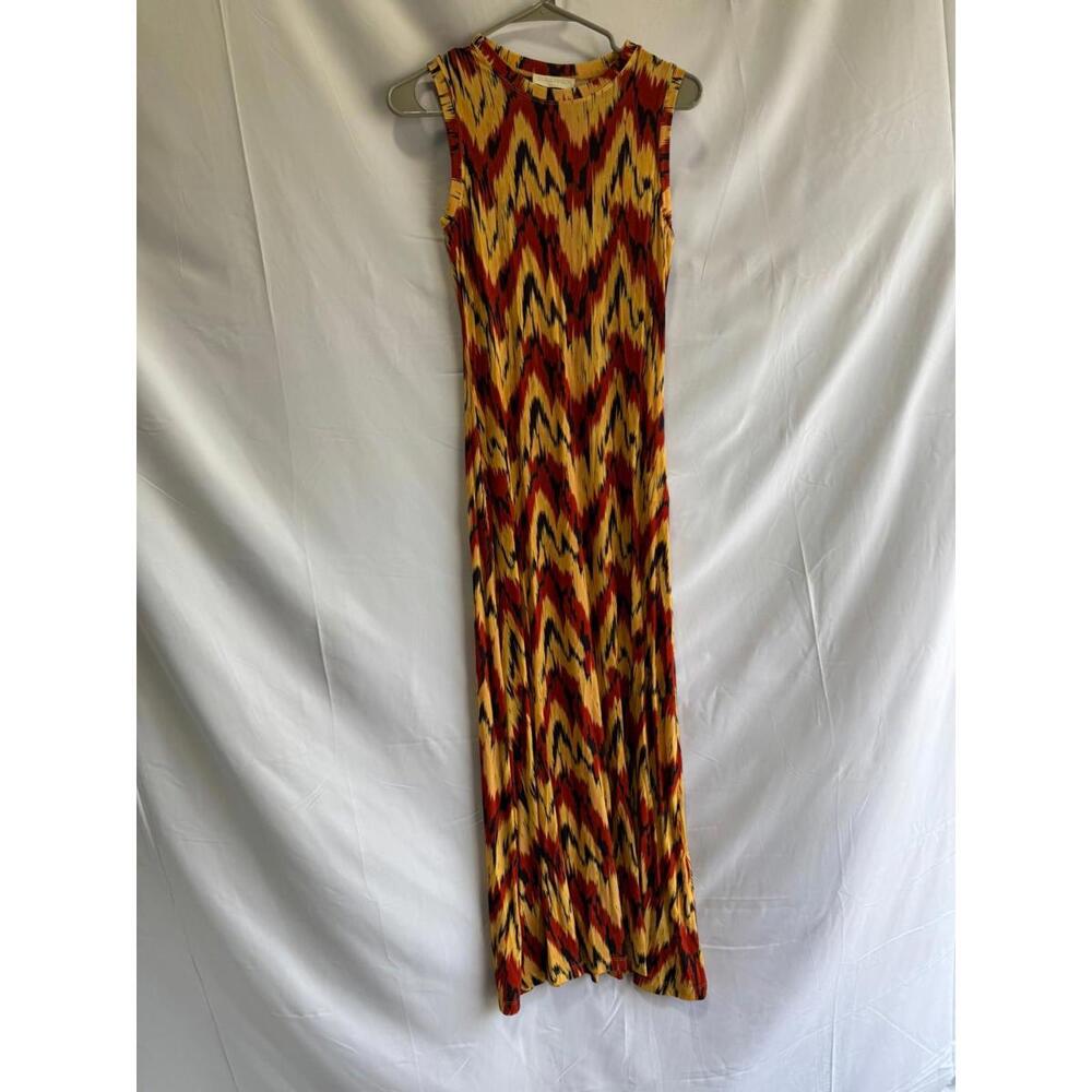 Ulla Johnson Multicolored Abstract Orla Midi Dress Size Petite - Picture 3 of 5